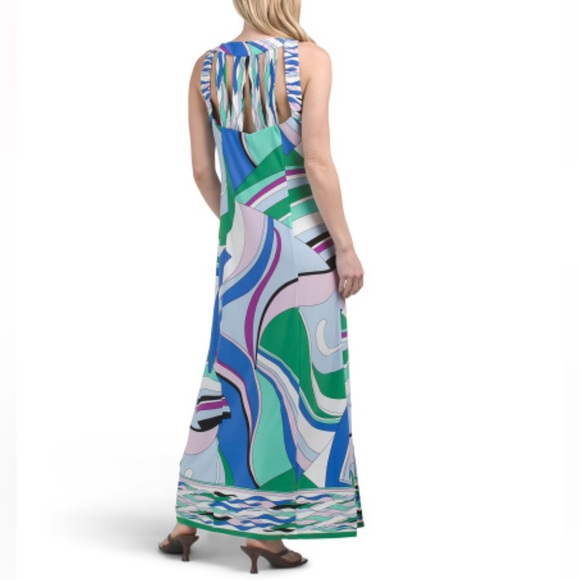 Pucci Inspired Maxi Dress - Picture 2 of 6